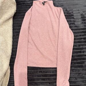 Express Dusty Pink Long Sleeve Top